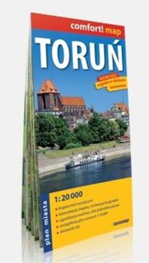 Comfort!map Toruń 1:20 000 plan miasta w.2019