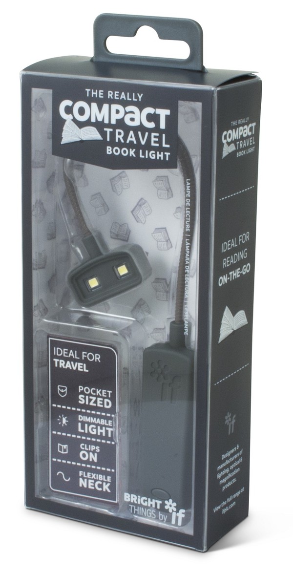 Compact book light - lampka do książki - szara