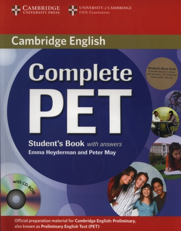 Complete PET Student`s Book with answers +3CD