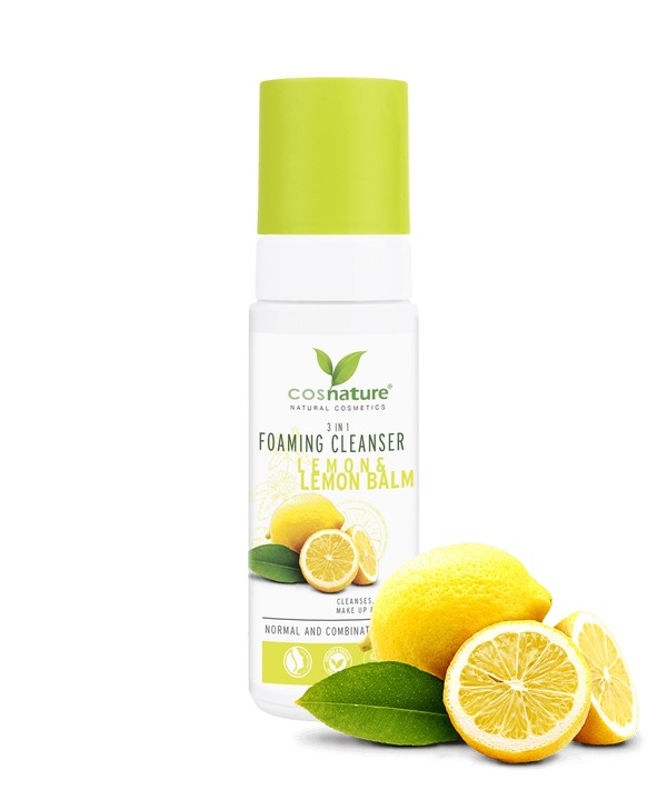 Foaming Cleanser 3in1 Naturalna pianka oczyszczająca z cytryną i melisą