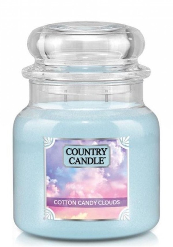 Cotton Candy Clouds Średni słoik z 2 knotami