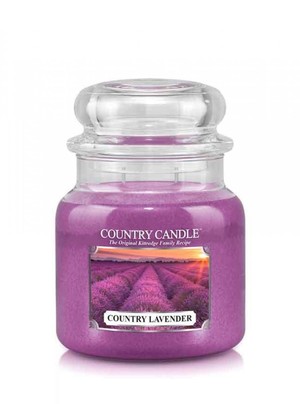 Country Lavender - Średni słoik z 2 knotami