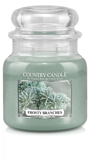 Frosty Branches - średni słoik z 2 knotami