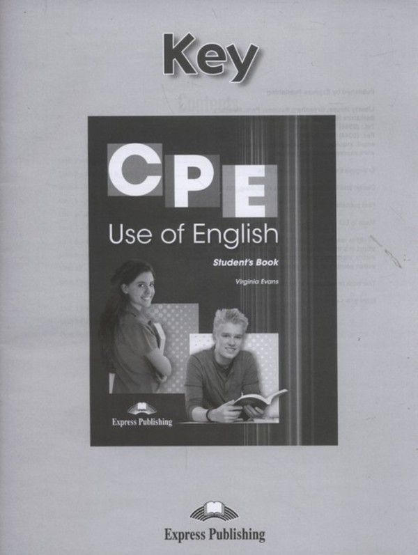 CPE Use of English. Student`s Book Podręcznik. Key Klucz
