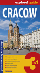 Cracow 3 in 1: guidebook + ciy atlas + map