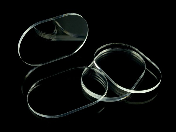 Podstawki akrylowe - Transparentne - Owalne 75x50 mm (5)