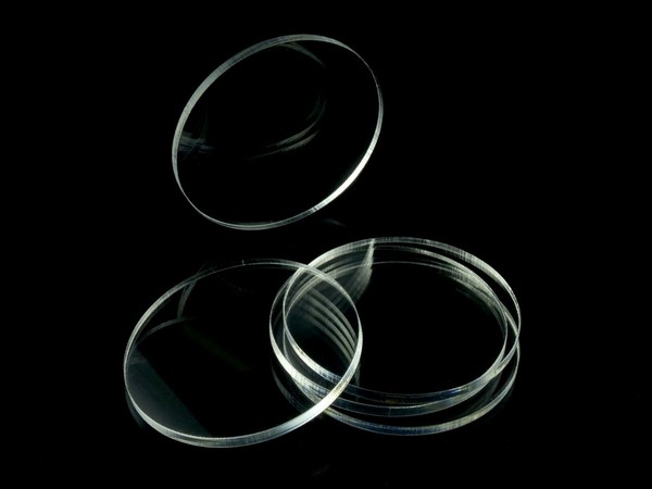 Podstawki akrylowe - Transparentne - Okrągłe 2x60 mm (5)