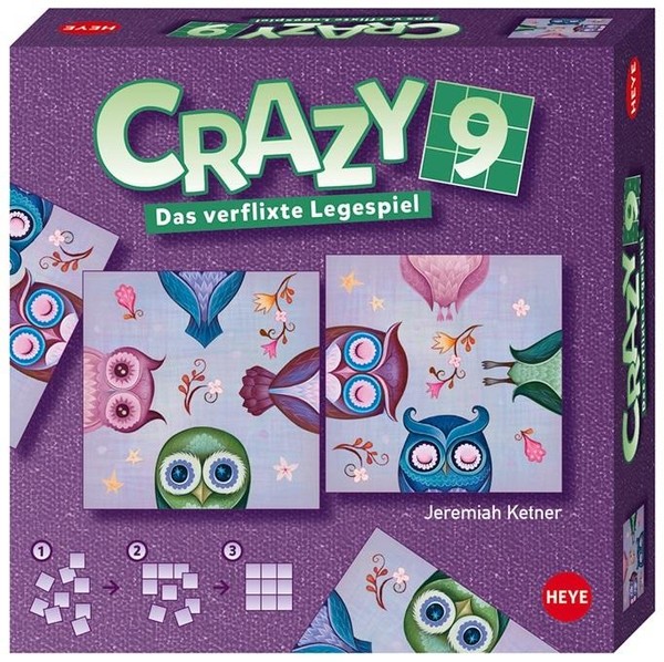 Gra Crazy 9 - Kolorowe sowy