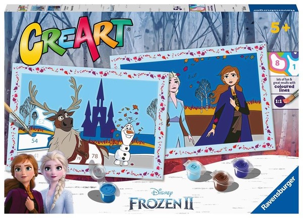 Malowanie po numerach CreArt dla dzieci Frozen