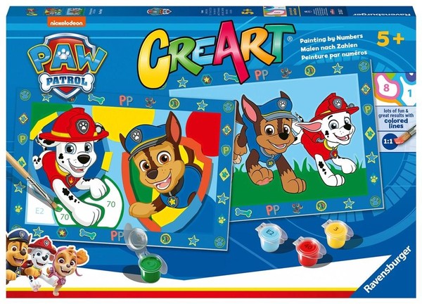 Malowanie po numerach CreArt dla dzieci Psi Patrol