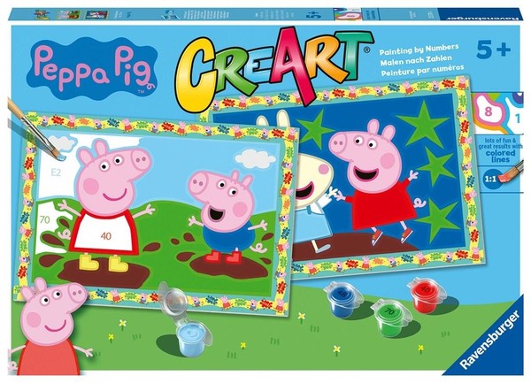 Malowanie po numerach CreArt dla dzieci Świnka Peppa