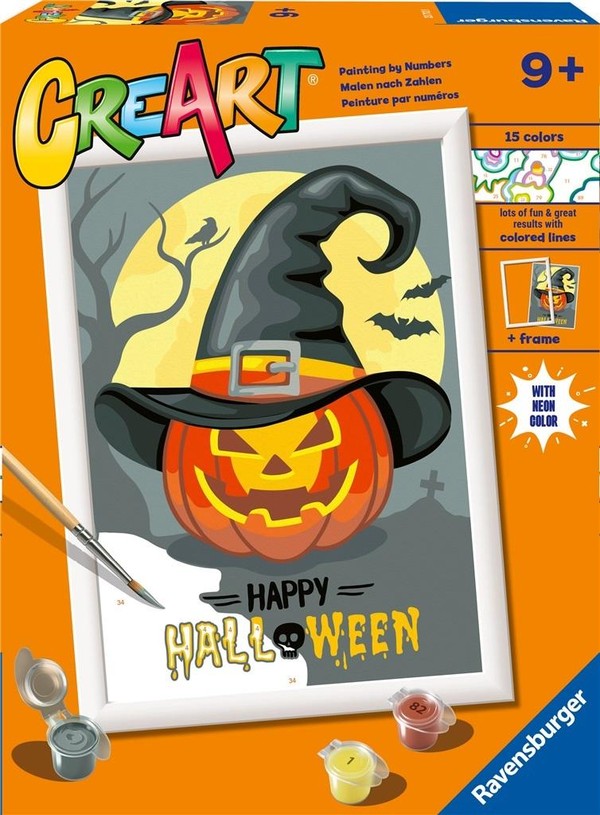 Malowanie po numerach CreArt dla dzieci Wesołego Halloween