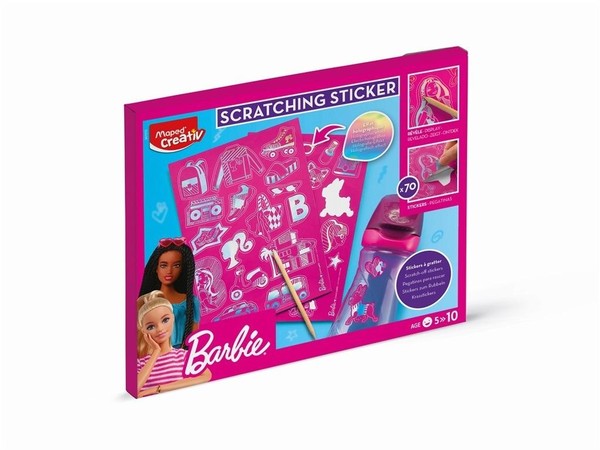 Creativ naklejki do wydrapywania Barbie