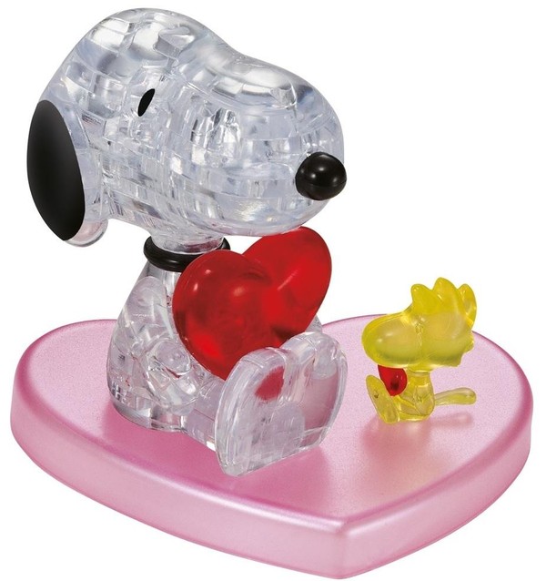 Puzzle Crystal Snoopy z sercem 34 elementy