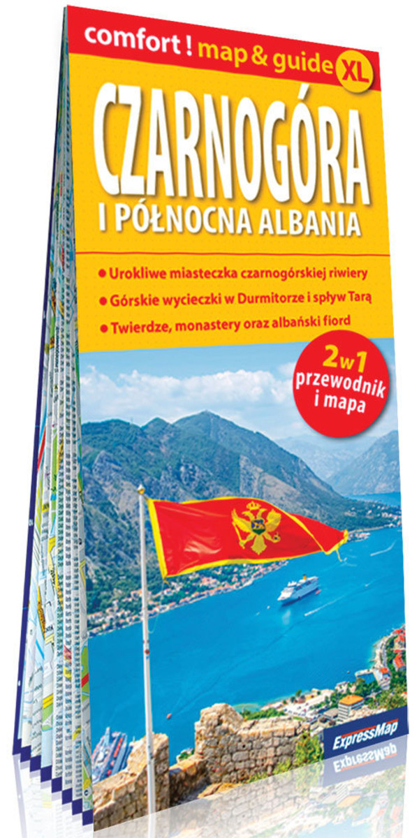 Czarnogóra i północna Albania 2w1: przewodnik i mapa