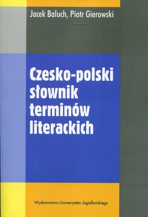 Czesko-polski słownik terminów literackich