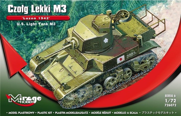Model do sklejenia Czołg Lekki M3 Luzon 1942 Amerykański