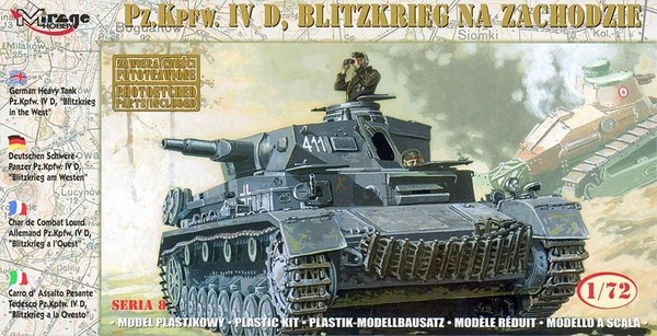 Model do sklejania Czołg Średni Blitzkrieg na zachodzie Niemiecki