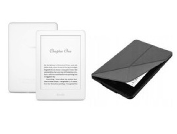 Czytnik Ebooków Kindle 10 8GB + Etui Origami Czarne (biały) (bez reklam)