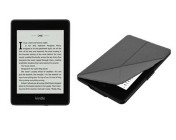 Czytnik Ebooków Kindle Paperwhite 4 32 GB + Etui origami czarne (czarny) (bez reklam)