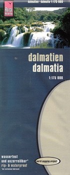 Dalmatien Autokarte/ Dalmacja Mapa samochodowa Skala: 1:175 000