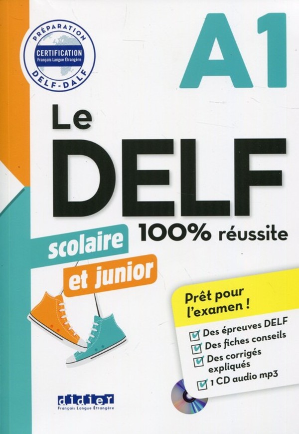 Delf 100% reussite A1 scolaire et junior książka + CD mp3
