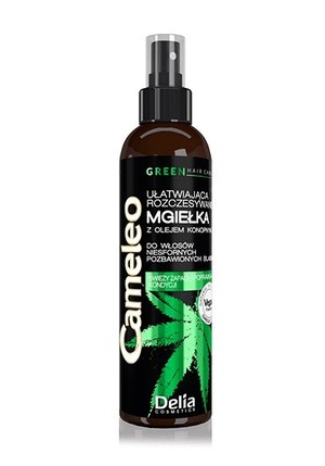 Cameleo Green Mgiełka do włosów ułatwiająca rozczesywanie z olejem konopnym