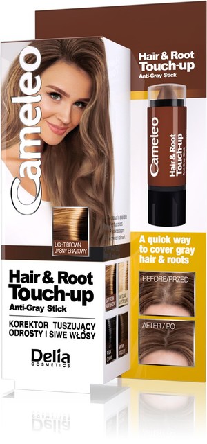 Hair & Root Touch-up Korektor tuszujący odrosty i siwe włosy Jasny brąz