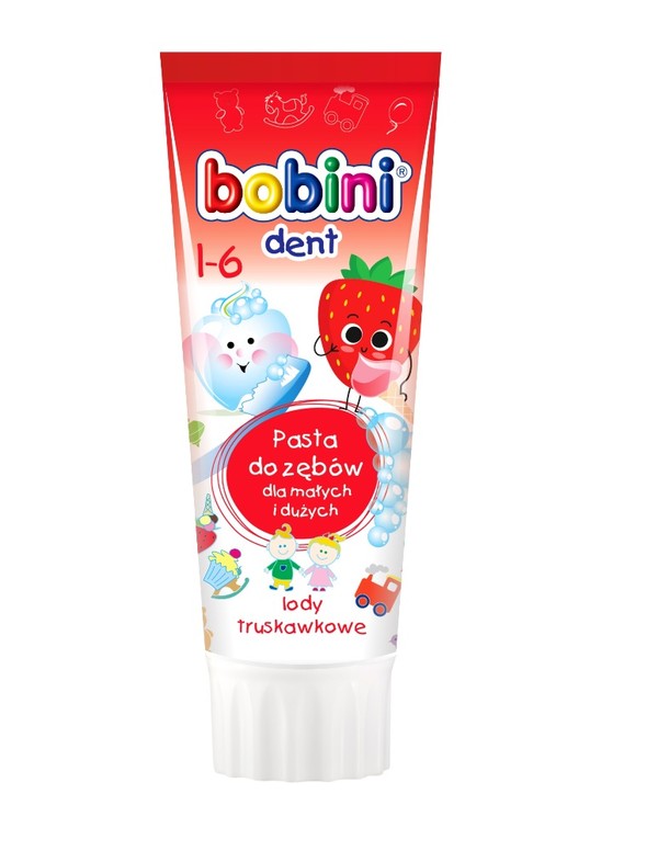 Dent Lody truskawkowe Pasta do zębów dla dzieci powyżej 1-go roku życia