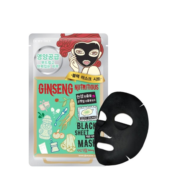 Ginseng Nutritious Black Odżywcza maska w płachcie
