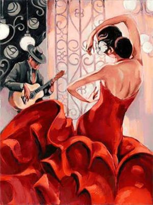 Diamentowa mozaika Flamenco 60524