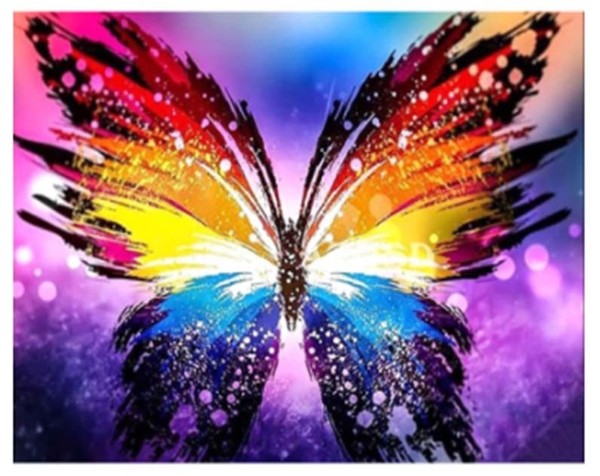 Diamentowa mozaika Motyl kolor transparentny