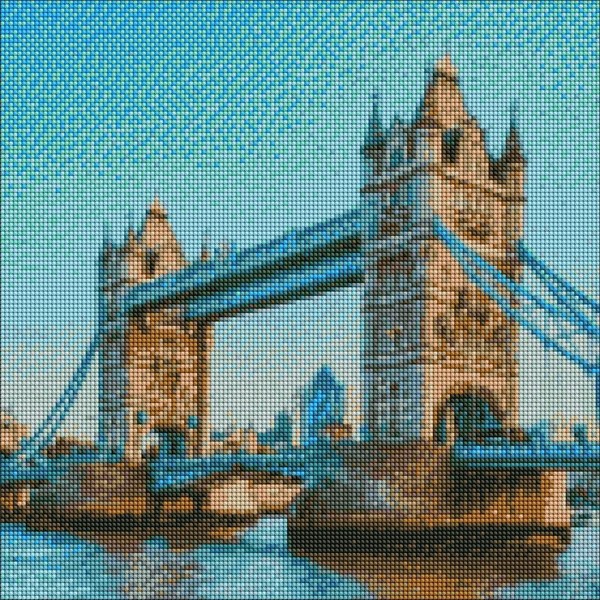 Diamentowa mozaika - Tower Bridge 40 x 40 cm