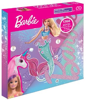 Diamentowa mozaika Barbie syrena