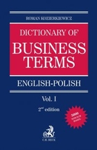 Dictionary of Business Terms English-Polish. Tom I