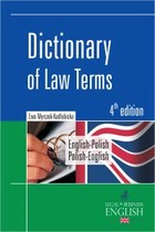 Okładka:Dictionary of Law Terms. Słownik terminologii prawniczej. English-Polish/Polish-English 