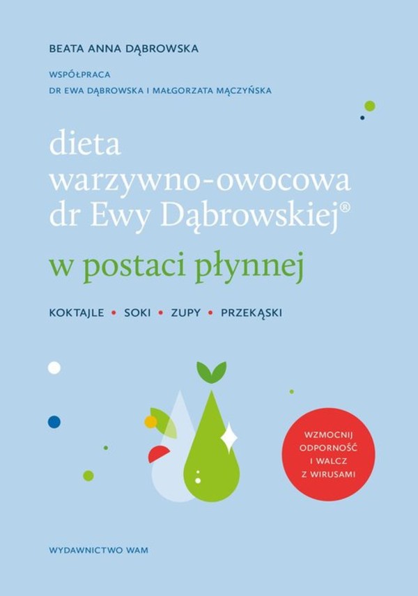 Dieta warzywno-owocowa dr Ewy Dąbrowskiej w postaci płynnej Koktajle, soki, zupy, przekąski