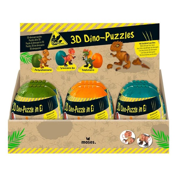 Dino Puzzle 3D w Jajku
