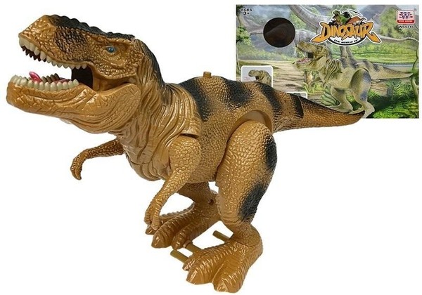 Dinozaur Tyranozaur Rex brązowy