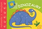 Dinozaury - malowanka z naklejkami