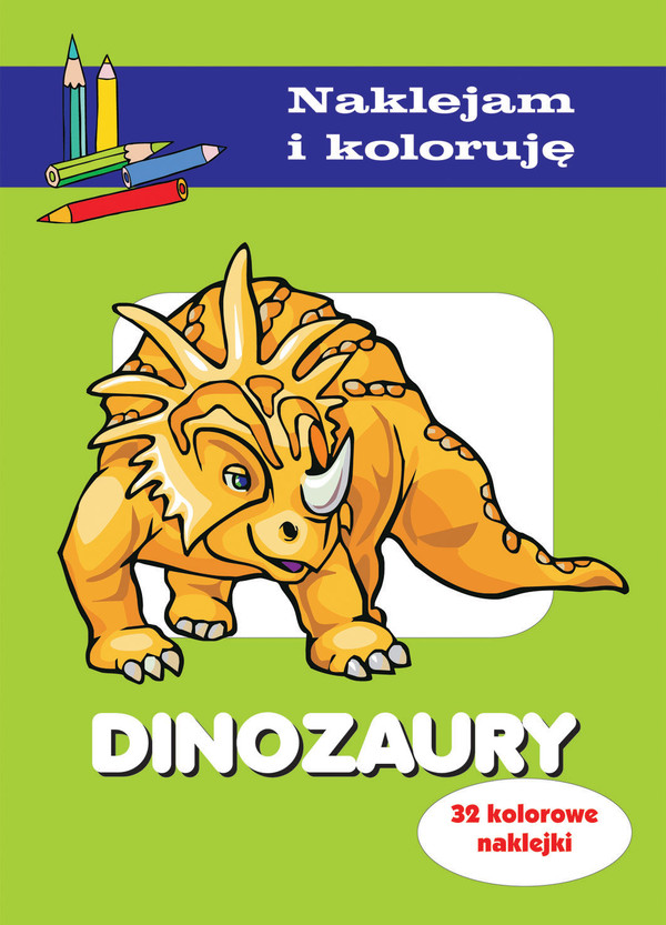 Dinozaury Naklejam i koloruję
