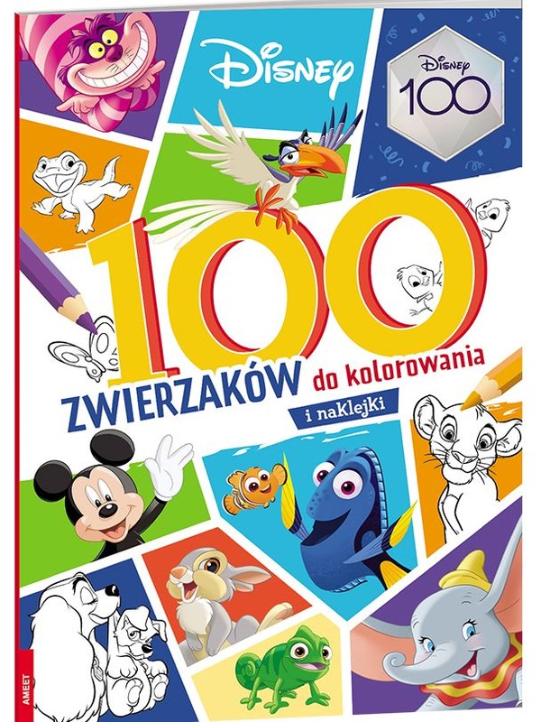 Disney 100 zwierzaków do kolorowania