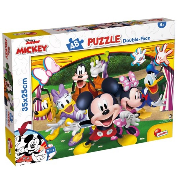 Puzzle dwustronne Mickey 48 elementów