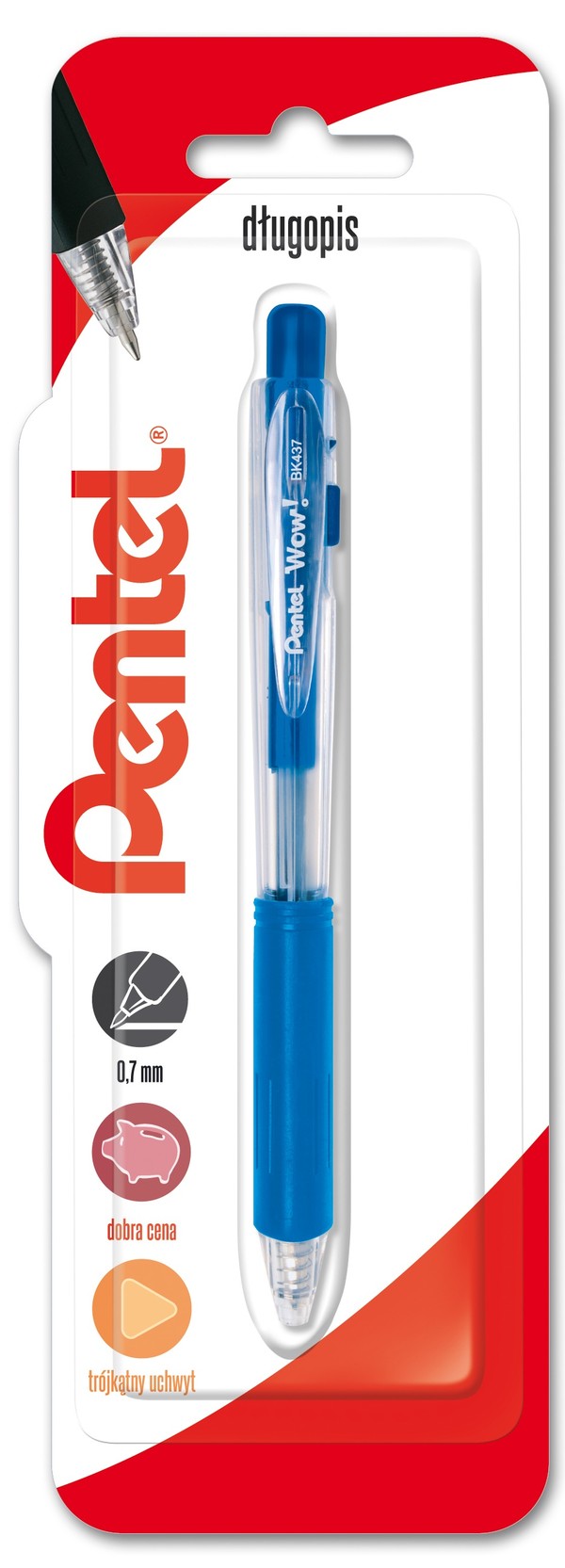 Długopis 0,7 mm bk437 niebieski 1 szt.