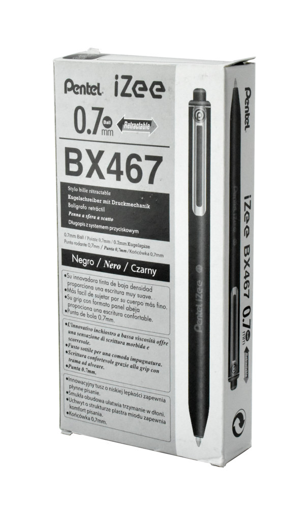 Długopis 0,7 mm bx467 czarny 12 szt.