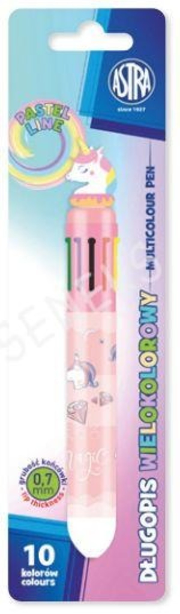 Długopis automatyczny astrapen pastel line unicorn wielokolorowy 10w1
