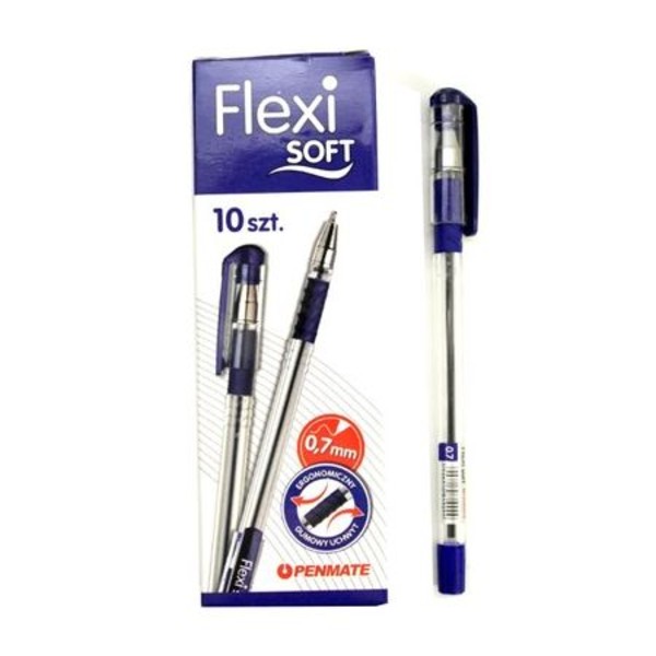 Długopis Flexi Soft niebieski 10 sztuk