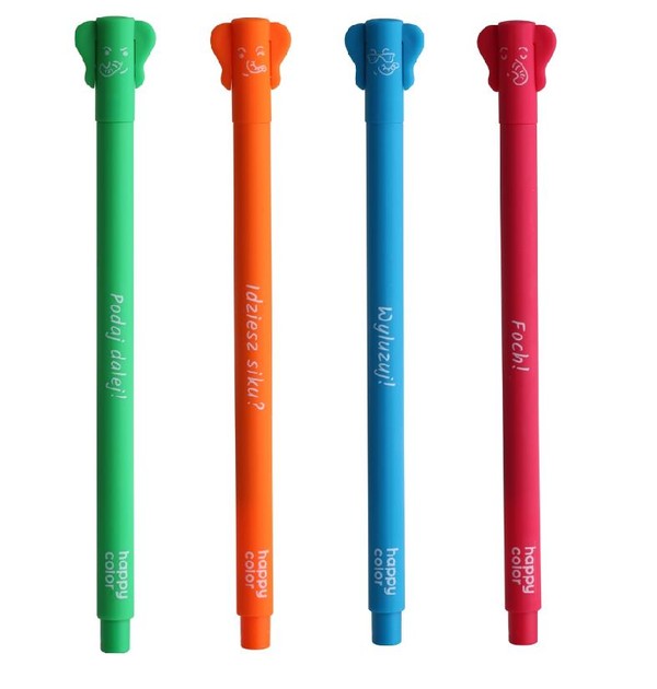 Długopis happy color feelingi elephants 0.5 mm 12 sztuk