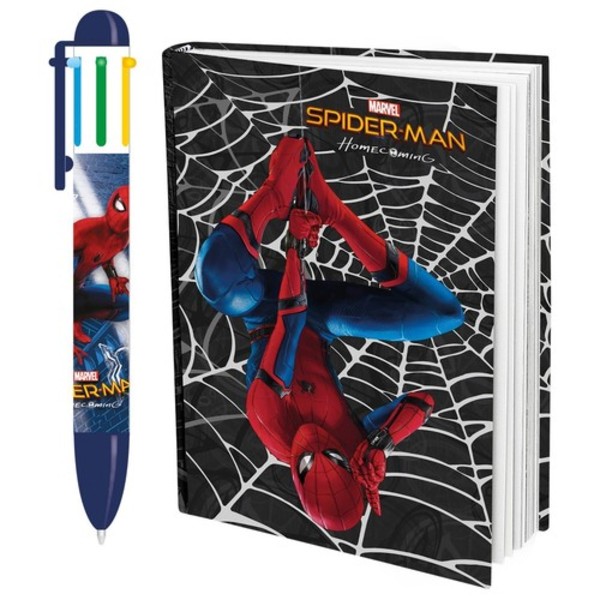 Długopis + notes Spider-Man Homecoming