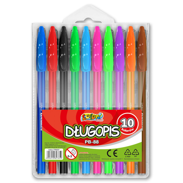 Długopis pb-88 10 kolorów penmate kolori